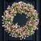 Summer 24-Inch Wreath with Sour Date Flowers and Purple Flowers, Front Door, Porch, and Patio Decoration for Home and Office
